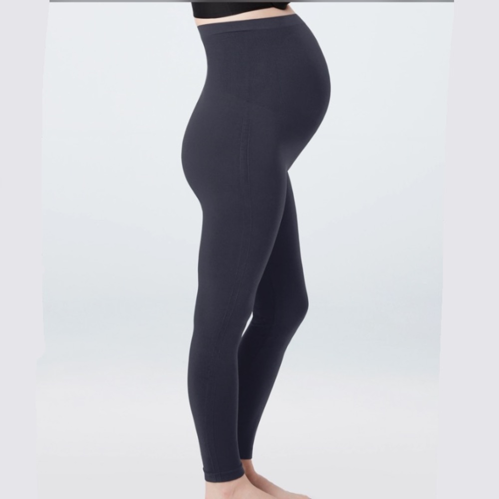Spanx Maternity Mama Look At Me Now Black Leggings Size Small